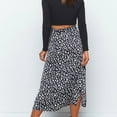 thumbnail image 4 of Falda midi de gasa, falda midi con estampado de leopardo Falda midi de gasa estampada Falda midi de gasa con estampado de leopardo Fiable y duradera, 4 of 6