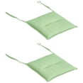 thumbnail image 1 of Coussin de Chaise Intérieur Extérieur 2 avec Attaches, Capitonné, Vert, 1 of 10