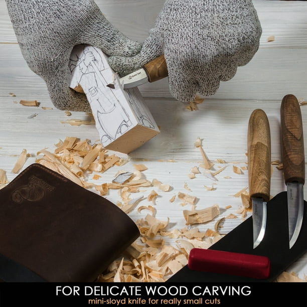 BeaverCraft Deluxe Wood Carving Tools Kit S19x Wood Carving Knife Whittling Kit Wood Carving Whittling Knife Set with Leather Strop and Polishing