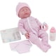 thumbnail image 1 of Original 17 La Newborn by JC Toys - Realistic Washable All Vinyl Closed Eye Sleeping Baby Doll- Pink Gift Set , Blue, 1 of 5
