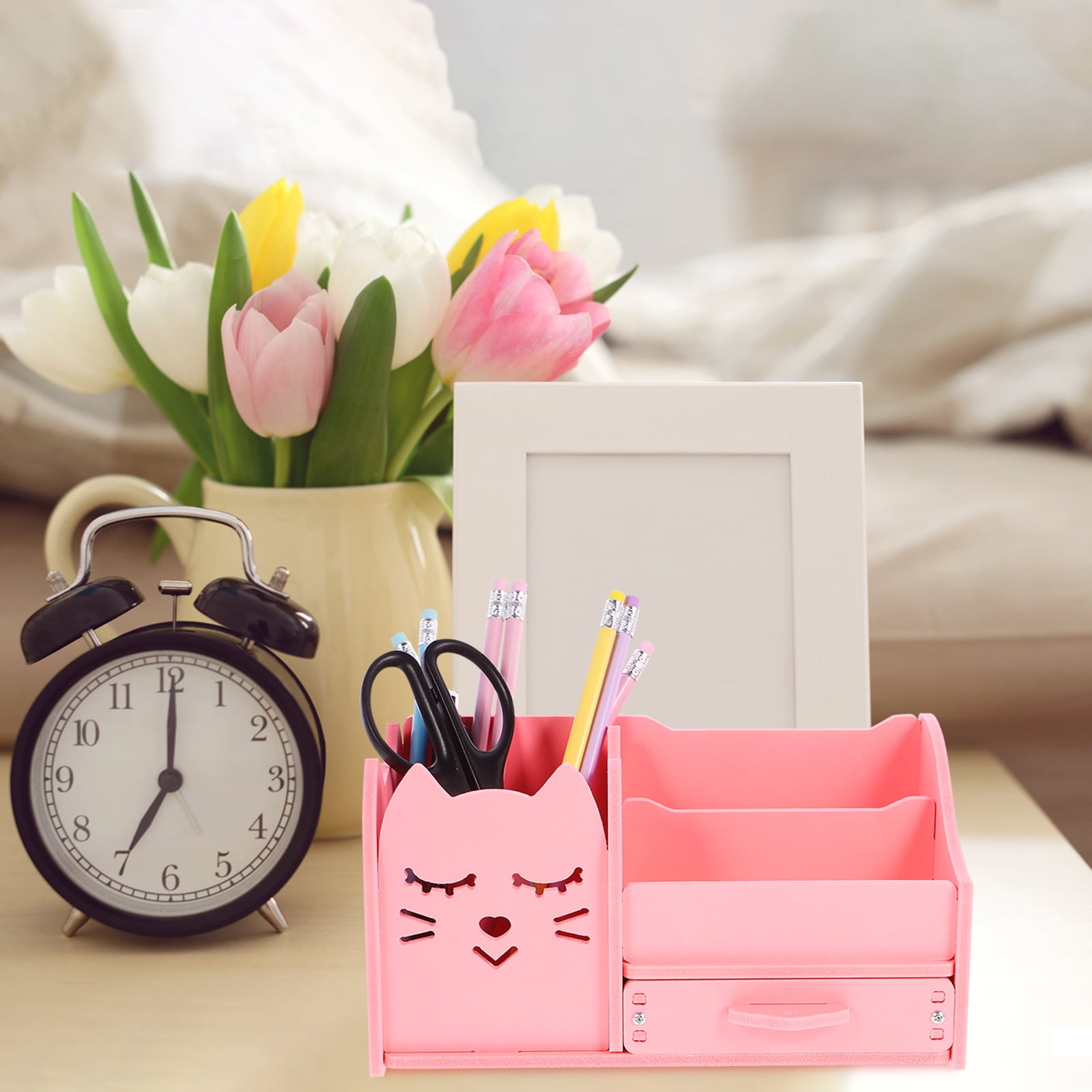 unbranded 2 Sets  Convenient Pencil Holder Office Pencil Organizer Household Desk Organizer Study Accessory
