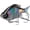 Black/Silver, variant on Bassdash SwimPanfish 0.34oz Hard Swimbaits Multi Jointed Topwater Trout Bass Fishing Crank Lure for Freshwater and Saltwater