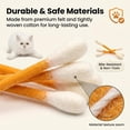 thumbnail image 5 of Cotton Swabs Cat Toys with Catnip, 6 Pk Giant Kitten Chew Sticks for Indoor Boredom, Durable Dental Teething Ropes, Big Interactive Felt Kitty Kicker Play Lover Gift Accessories, 5 of 8