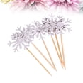 thumbnail image 3 of FOMIYES Birthday Cake Decoration Silver Simple Holiday Party 24Pcs 1.97x0.04x3.94in, 3 of 8