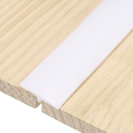T-Molding Transition Strips, 16.4 ft x 1.57" (L x W) Plastic Floor Flat Divider Strip Self Adhesive Vinyl Flooring Edging Trim for Joining Floor Gaps Doorways, White