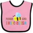 thumbnail image 3 of Inktastic Please Bee Kind, I Have Autism Boys or Girls Baby Bib, 3 of 4