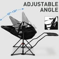 thumbnail image 3 of Autlaycil Camping Chairs, Oversized Hammock Chairs, Folding Rocking Chairs, Adjustable Back Swing Chairs, Cup Holder, Outdoor Beach Lawn, Black, 3 of 6