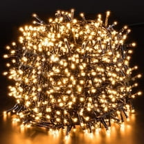 Quntis  164FT 2000 LED Christmas String Lights , Outdoor  Christmas Lights with 8 Modes, Warm White Plug in Christmas Lights for Tree Xmas Holiday Wedding Party Decor