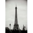 thumbnail image 2 of Berzel, Erin 11x14 White Modern Wood Framed Museum Art Print Titled - Eiffel Tower BW II, 2 of 4
