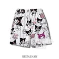 thumbnail image 1 of Pantalones cortos casuales con bonitos dibujos de Hello Kitty, pantalones de playa holgados de verano para hombre, pantalones cortos de baloncesto, pantalones deportivos, 1 of 4