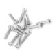 thumbnail image 4 of Risegun Tornillos de Cabeza Hueca, 210 Piezas M2.5 Acero Inoxidable SS304 Juego de Tornillos y Tuercas de Cabeza Hueca Hexagonal, para electrodomésticos y oficinas, Equipos de comunicación, 4 of 8