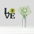 thumbnail image 2 of Carolines Treasures BB1296WALV Checkerboard Lime Green Chocolate Labrador Metal Wall Artwork LOVE 12X12 multicolor, 2 of 2