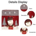 thumbnail image 4 of Horivan Christmas Chair Covers Holiday Decorations Red Cloth Dining Chair Protector Festive Santa Snowman Elk Print Seat Cover for Home Party Decoration, 4 of 6