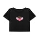 thumbnail image 1 of Camiseta corta con cuello redondo para mujer, ropa de calle elegante para caminar, viajar por la playa L, 1 of 7