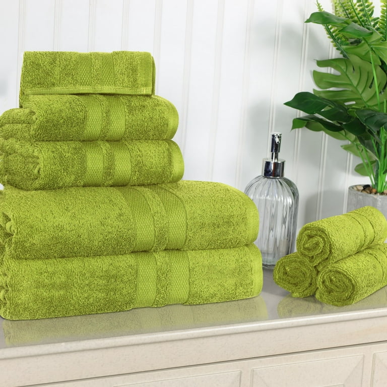 Superior Ultra-Soft Cotton Solid Quick-drying 12 Piece Towel Set - Wisteria