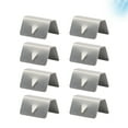 thumbnail image 4 of SHISUYAN Wire Management Buckle 8 Pcs Silver Stainless Steel Deflector for Driving, 4 of 8