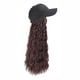thumbnail image 2 of Peluca larga rizada, gorro de peluca, gorra de béisbol para cabello largo, gorras de béisbol, sombrero informal con peluca, gorras, 2 of 2