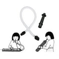 thumbnail image 4 of Tubo flexible para melódica Tubo de repuesto para melódica Boquilla Tubo Accesorios para instrumentos Armónica universal Tubo largo, 4 of 8