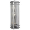 Feiss Monterey Coast Outdoor Wall Lantern - 26H in. Brushed Aluminum