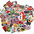 thumbnail image 3 of 55 Retro Vintage Old Fashioned Style Luggage Suitcase Travel Stickers U7J2, 3 of 8
