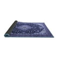thumbnail image 2 of Ahgly Company Indoor Square Medallion Blue Traditional Area Rugs, 5' Square, 2 of 4