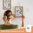 thumbnail image 3 of Adhesive Hooks Wall Hangers Without Nails No Drill Picture Hangers Bathroom Decor No Drill for Hanging Pictures Wall Hanger Frame Hanger for Home, Office, Bathroom, Kitchen (2.36" × 2.36", 8pcs), 3 of 6