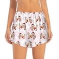 thumbnail image 2 of Goofa Dachshund Dog Puppy Printed Women 2 in 1 Running Shorts,Quick Dry Athletic Workout Shorts,High Waisted Athletic Shorts with Liner Pockets-Medium, 2 of 9