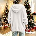 thumbnail image 6 of SEROYE Women's Waffle Knit Sweatshirts Hoodie Pullover Henley V Neck Solid Long Sleeve Casual Sport Top Fall Winter (M, White), 6 of 7