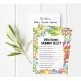 thumbnail image 3 of Inkdotpot 50 PackWho Knows Mommy BestBaby Shower GameCards Dinosaur Jungle Animals FunActivity Cards, 3 of 5