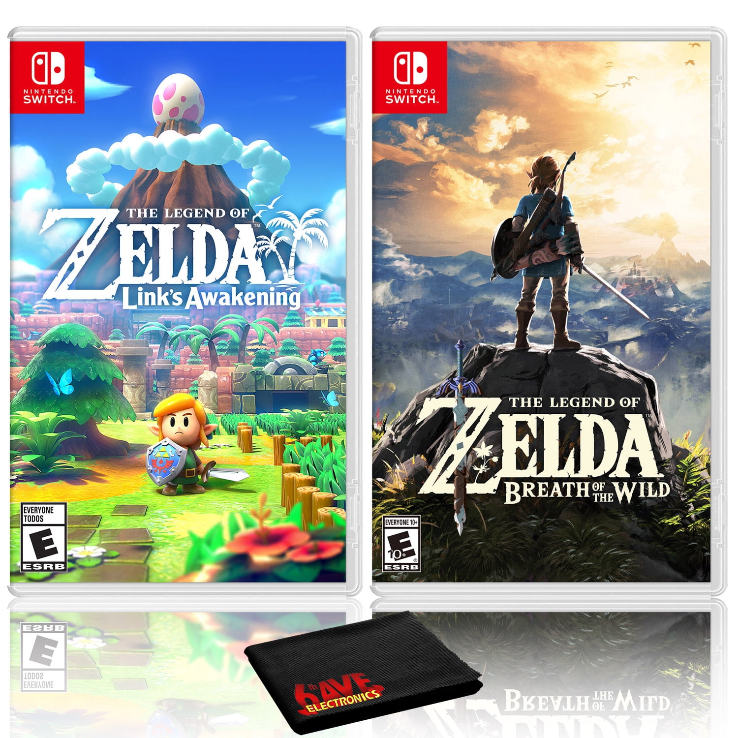 The of Zelda: Links Awakening + The Legend of Zelda: Breath the Wild - 2, Nintendo Switch, HACPAR3NA-19 - Walmart.com