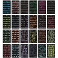 thumbnail image 4 of 24 PCS Letter and Number Stencils Alphabet Stencil for A5 Bullet Journal Supplies Scrapbooking Painting Drawing Craft for Notebook, Diary, Scrapbook, DIY Drawing Template - 4.×7in, 4 of 7