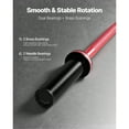 thumbnail image 3 of KFFKFF 4FT Barbell Bar, Compatible with 2-Inch Weight Plates, Features Knurled Grip for Strength Training, Weightlifting, Squats, Deadlifts, Bench Presses, Curls, and Overhead Presses, 3 of 8