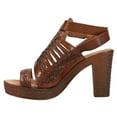 thumbnail image 3 of Roper Footwear Womens  Roper Cognac Handtooled Sandal 6 M Brown, 3 of 5