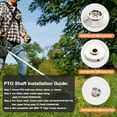 thumbnail image 6 of Stainless Steel Brush Cutter Blade Kit & Attachment for SRM 225 Blade Conversion Kit - Fits SRM Series (Except High ,Older SRM-261S) - Includes Adapter Kit (C535000160, C535000150), 6 of 8