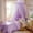 25.6"W x 106"L (Pack of 1), variant on Bed Canopy with Star Lights, Double Layer Canopy for Bed, Princess Play Tent for Girls Room, Breathable Canopy Bed Curtain for Children Reading Nook, Machine Washable Canopy, 25.6''x106'', Purple