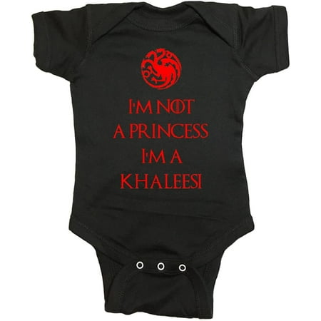 

Game of Thrones Baby One Piece Im Not A Princess Im A Khaleesi Bodysuit