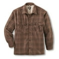 thumbnail image 2 of Guide Gear Plaid Sherpa Lined Fleece CPO Shirt Jacket Russet Plaid L Tall, 2 of 2