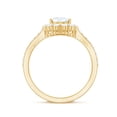 thumbnail image 3 of Rosec Jewels Certified Lab Diamond Halo Engagement Ring, Ef-Vs Quality - Ready To Gift, 14K Yellow Gold, US 4.00, 3 of 9