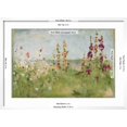 thumbnail image 5 of Art.com Hollyhocks by the Sea Art Print by Cheri Blum, White Frame Wall Art, 29" x 21", 5 of 5