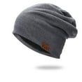 thumbnail image 4 of EIMELI Confinement Hat All-Match Hedging Cap Plus Velvet Warm Cold Hat Knitted Pile Hat, 4 of 6