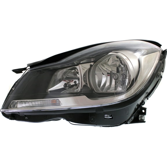 Headlight Compatible With 2012-2015 Mercedes Benz C63 AMG C350 Left Driver Halogen With bulb(s)