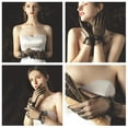 thumbnail image 3 of Wedding Gloves Korean Transparent Thin Mesh Short Colourful With Wrap Finger, 3 of 7