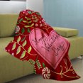 thumbnail image 6 of Fmlxio Gift Blanket, Valentines Day Throw Blanket Gifts for Mom, Wife, Red Pattern Blanket for Couch Sofa or Bed Flash Deals, 6 of 7