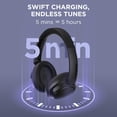thumbnail image 5 of 1MORE SonoFlow SE Active Noise Cancelling Wireless Headphones, Over Ear Bluetooth Headphones with DLC Dynamic Driver, 70H Playtime, Clear Calls, Custom EQ via app, 5 of 5