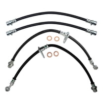 TRQ Brake Hose Set Fits 2003-2007 Honda Accord
