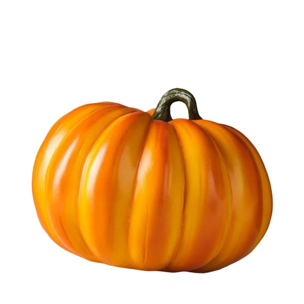 Adorno de calabaza de resina de simulación de greenhouseuuk para crear un ambiente hogareño otoñal 19cmx14cm