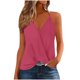 thumbnail image 3 of Tops para mujer,Blusa informal sin mangas con cuello en V para mujer, de poliéster, ideal para todas las estaciones, sopatenor, 3 of 9