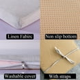 thumbnail image 3 of 48 x 12 Inch Piano Bench Cushions for Indoor Furniture with Ties Non Slip Kitchen Dining Room Bench seat Cushion for Shoe Storage Ottoman Window Settee pad, Beige, 3 of 11