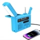thumbnail image 3 of Radio Solar Multifuncional con Manivela, Radio Portátil AM/FM/NOAA, Altavoz Bluetooth con Lámpara de Lectura LED para Exteriores C, 3 of 5