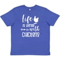thumbnail image 3 of Inktastic Life is Better with Chickens Youth T-Shirt, 3 of 5